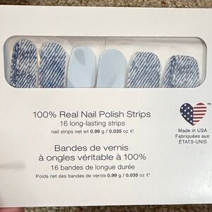 Color Street Denim Blue & Light Blue Nail Polish Strips